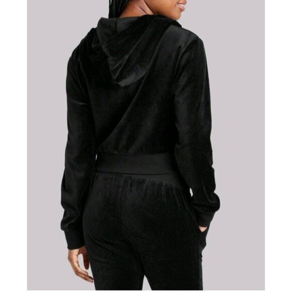 Wild Fable Black Velour Zip-Up Hoodie Women’s S NWT - Picture 2 of 6